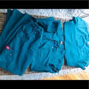 Dickies uniform green Scrub Set Lot medium